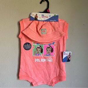 Ms Rachel Coral Kids One Piece Romper